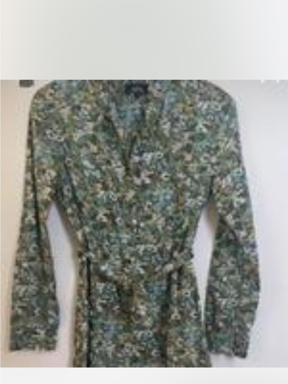 A.P.C. Green Floral Wrap Dress